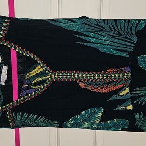 Tropical Print Sleeveless Top